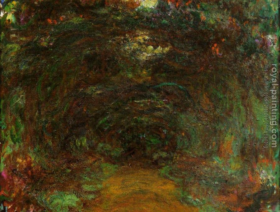 Claude Oscar Monet : The Path under the Rose Trellises, Giverny